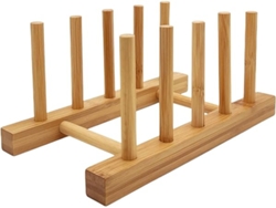 Estante De Cocina De Bambú, Ideal Para Tablas De Cortar, Bandejas, Cubiertos Y Tendederos.