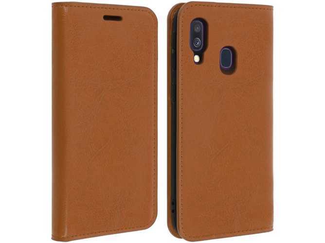 Funda Samsung Galaxy A40 AVIZAR Wallet Marrón