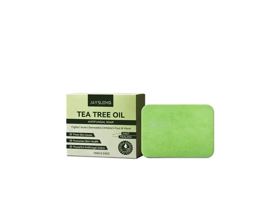 Jabón tópico calmante con aceite de árbol de té
