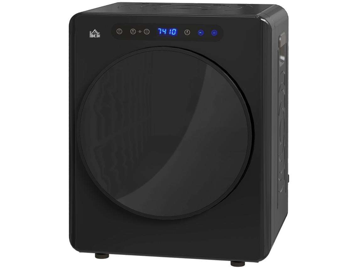 Secadora De Ropa Con 6 Programas, 40-60 °c, 4 Kg, Compacta, Negra.