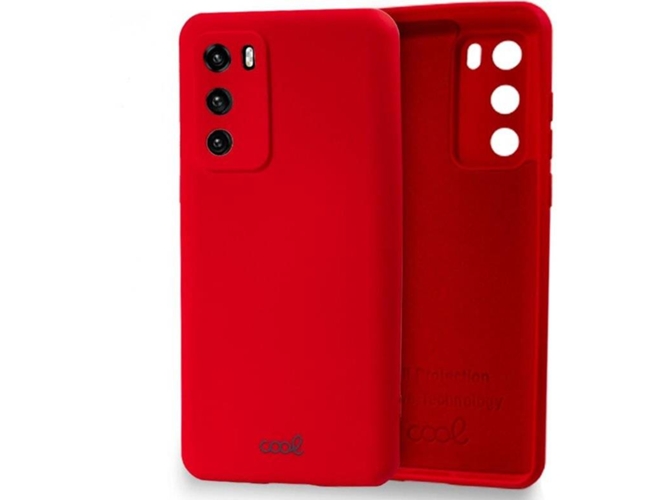 Carcasa Huawei P40 COOL Silicona Rojo