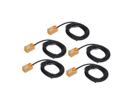 Interruptor de Proximidad 5 Piezas Normalmente Abierto Sensor de Proximidad NPN Interruptor de Aproximación 10-30VDC 100mA para HURRISE