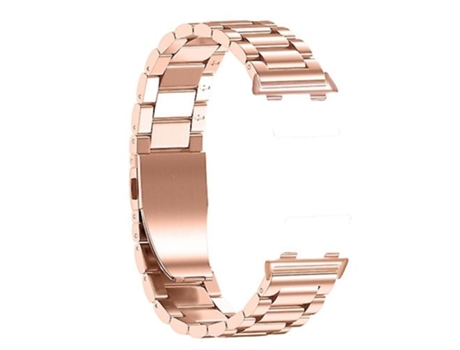 Correa De Reloj Inteligente Para Reloj Oppo Correa De Reloj De Acero De 46 Mm Con Tres Cuentas En Oro Rosa VENISYMLIS