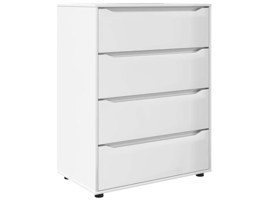 Gabinetes de almacenamiento de 2 piezas en blanco brillante MAISON EXCLUSIVE