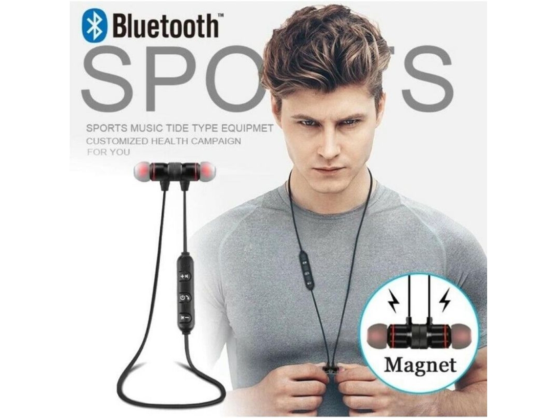 Auriculares Deportivos Inalámbricos Bluetooth Para Samsung Y Iphone Con Batería De 75 Mah Y 5 Horas De Reproducción De Música.