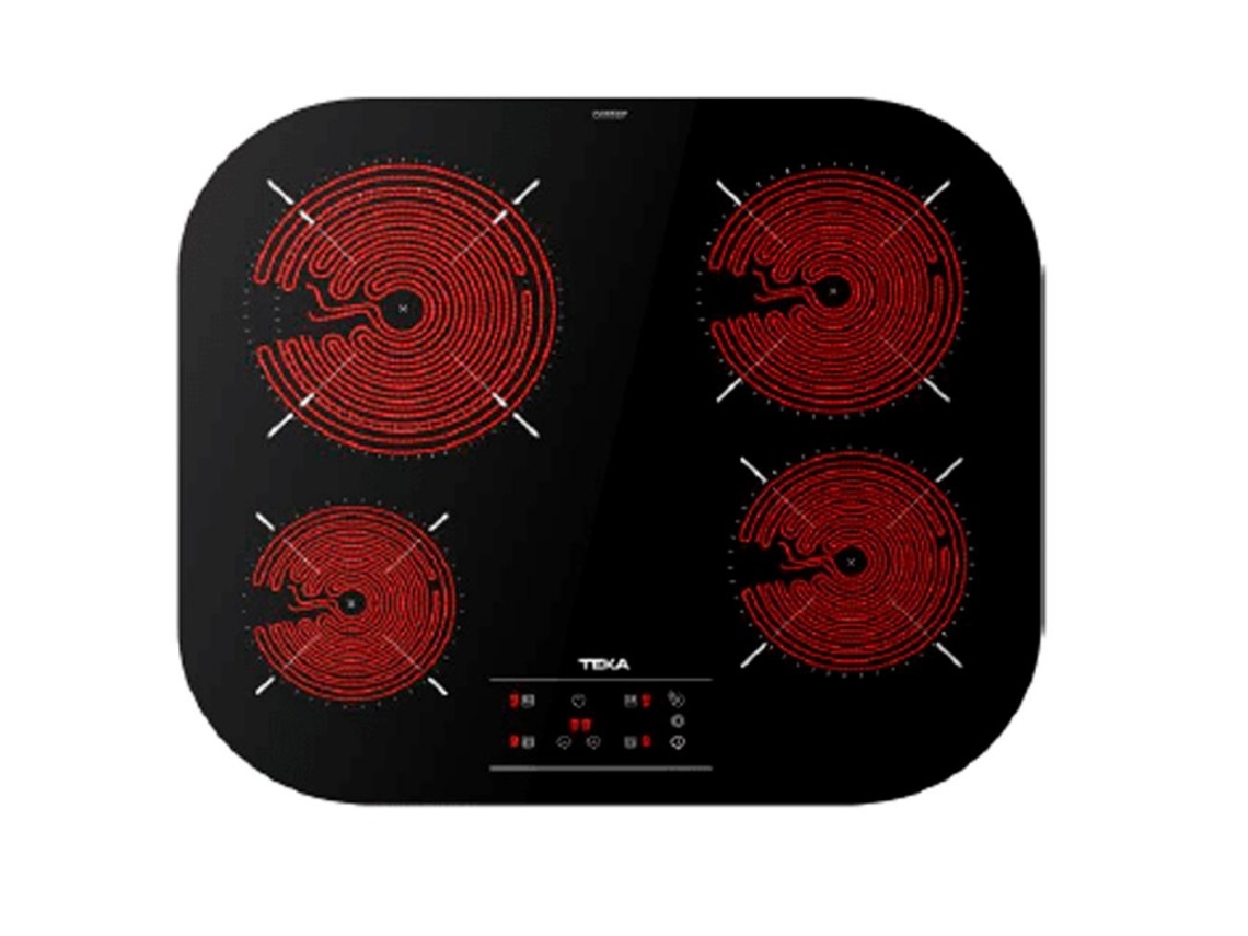 Placa Vitrocerámica TEKA TC PRO 6400 Vitrocerámica (Eléctrica - 59 cm - Negro)