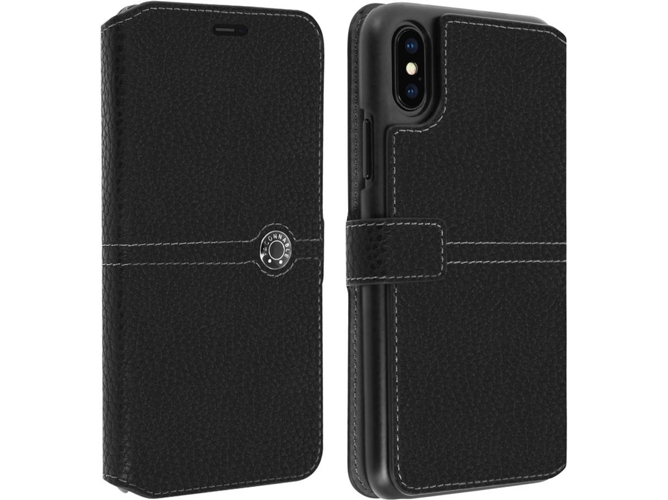 Funda iPhone XS Max FAÇONNABLE Wallet Negro