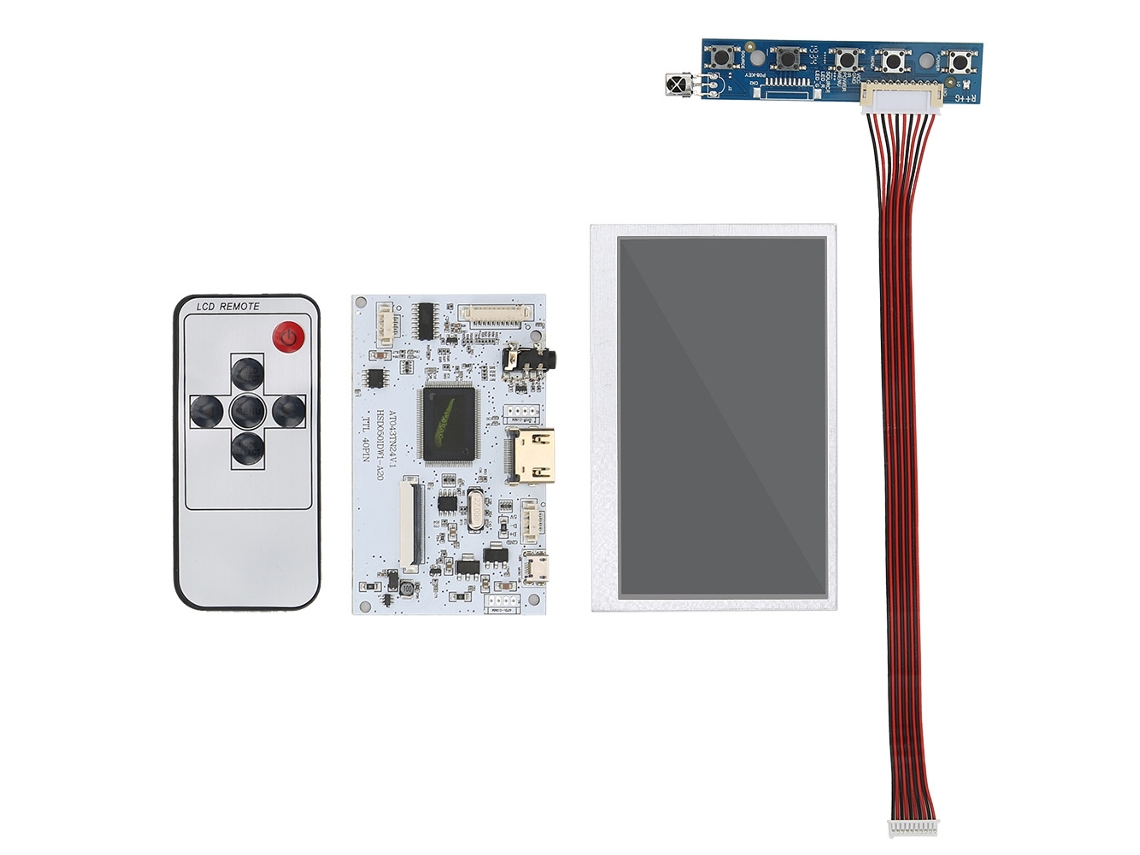 Kit De Bricolaje Para Módulo De Placa Controladora Ttl, Pantalla Lcd De 4,3 Pulgadas Y 480x272 Para Raspberry Pi