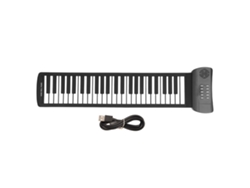 Piano Enrollable De 49 Teclas, Sonido Envolvente 4d, Portátil, Usb, Funciona Con Pilas, Para Niños Y Principiantes.