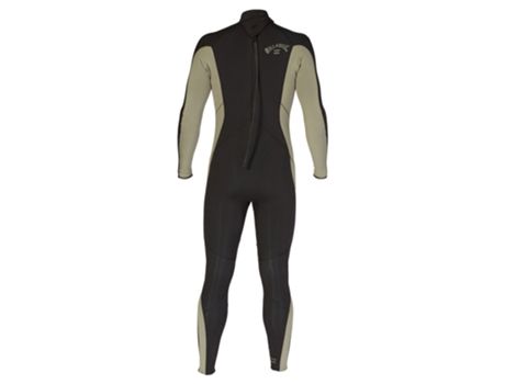 Terno de Neoprene Manga Longa com Zíper Nas Costas 4/3 Mm Absolute Preto Mbillabong