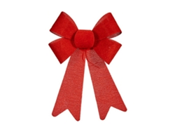 Lazo Adorno Natalício 15 X 25 cm Vermelho Pvc