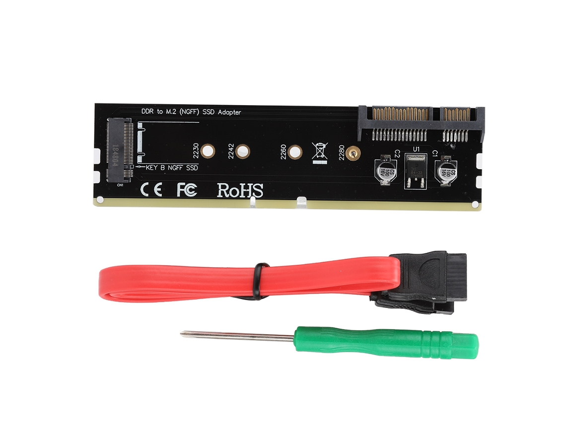 Tarjeta Adaptadora De Ranura De Tarjeta De Memoria Ddr A M.2 Ssd B-key Para Ddr2 Ddr3 Ddr4
