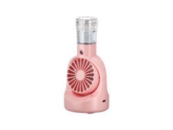 Ventilador nebulizador USB Eifson, enfriador de viento de 4 velocidades (rosa)