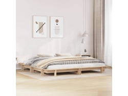 Cama De Matrimonio Matrimonial Adultos Estructura Lovely Home Marrón (180x200)