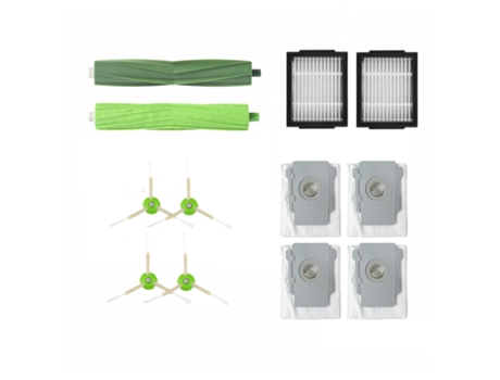 Kit de repuesto de accesorios para Irobot Roomba I7 /I7 Plus E5 E6 E7, cepillos para aspiradora, filtros, cepillo rodante, bolsa de polvo de repuesto