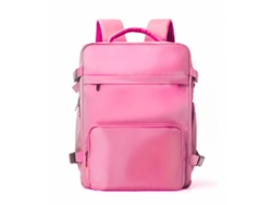 Mochila de viaje con puerto USB, equipaje de cabina homologado, rojo claro, Hexinyigjly