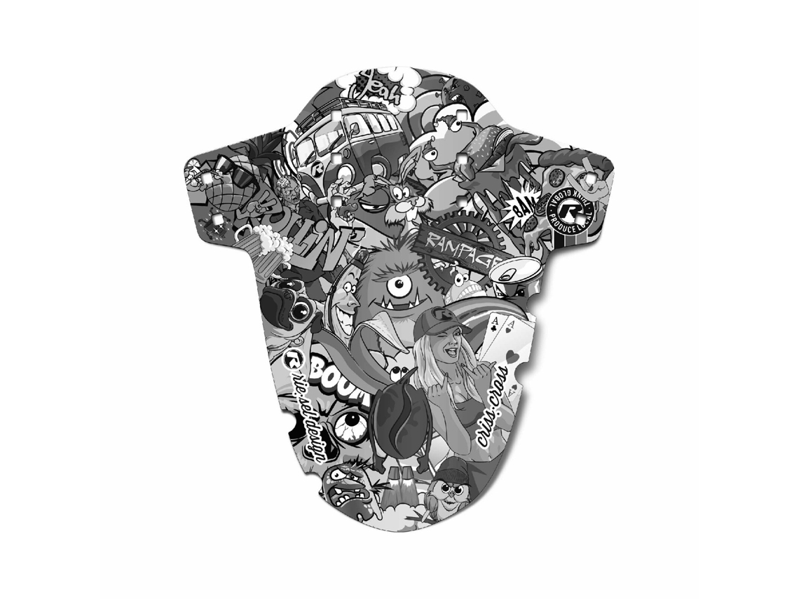 Guardabarros delantero RIESEL DESIGN Criss Cross stickerbomb eyecatcher