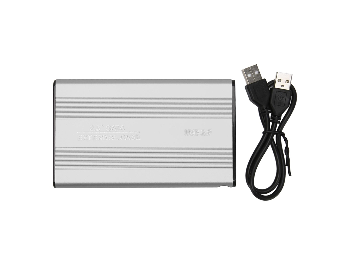 Disco Duro Externo 2.5 Pulgadas Delgado Usb 2.0 500gb Plata Portátil Para Pc Ordenador Viajes Plug And Play