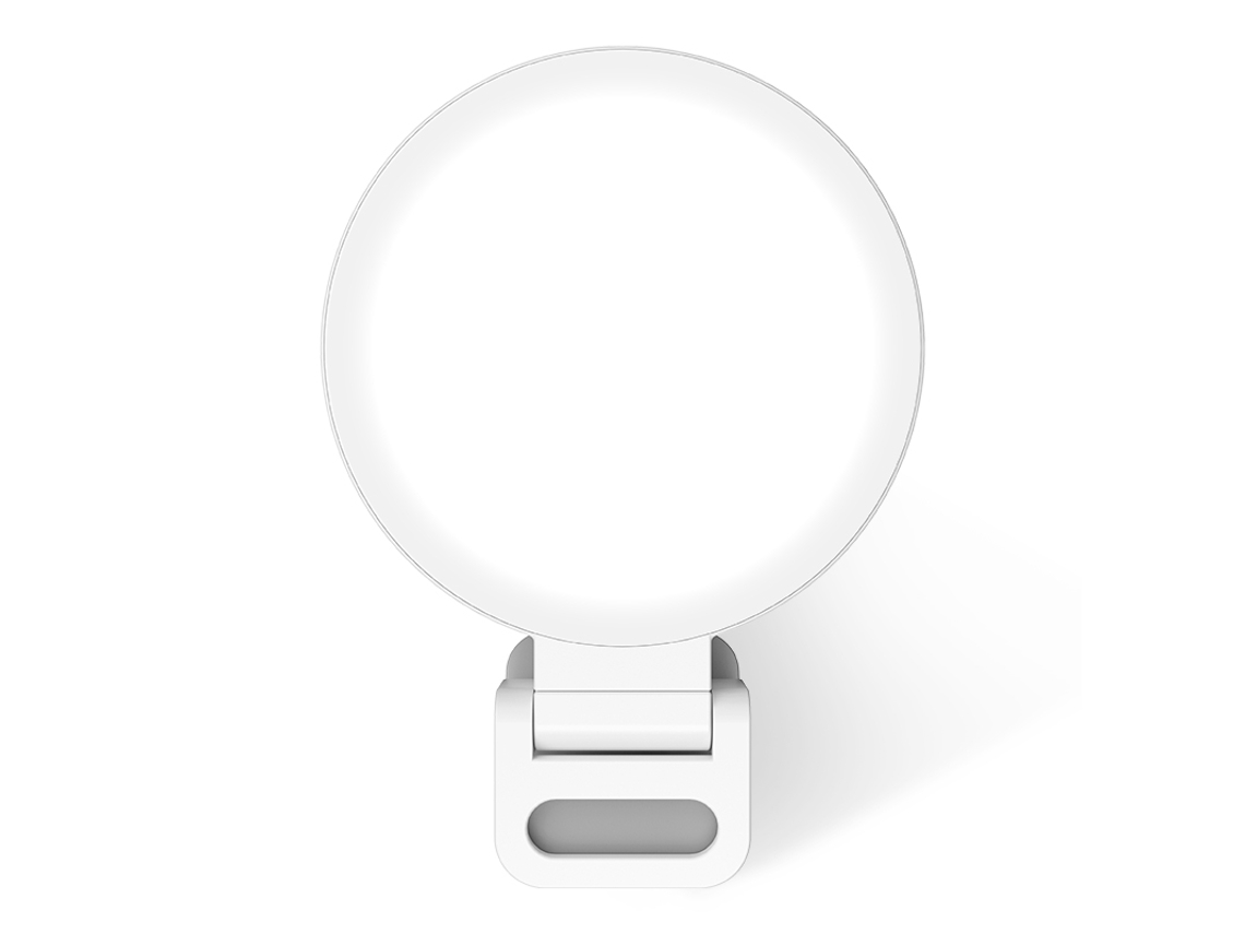 Luz complementaria para transmisión en vivo móvil, luz LED portátil para selfies/fotografía, mini luz redonda K01 para belleza Sfuchos