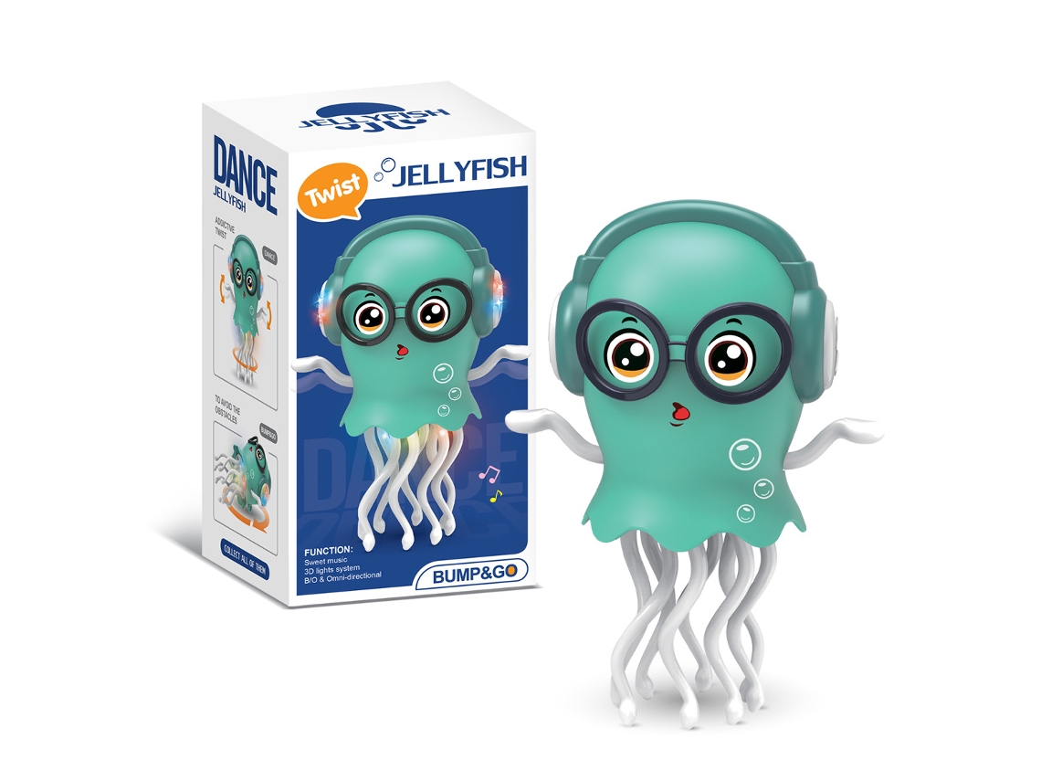 Increíble juguete interactivo de pulpo eléctrico bailarín con música y luces, una mascota electrónica para aliviar el estrés.