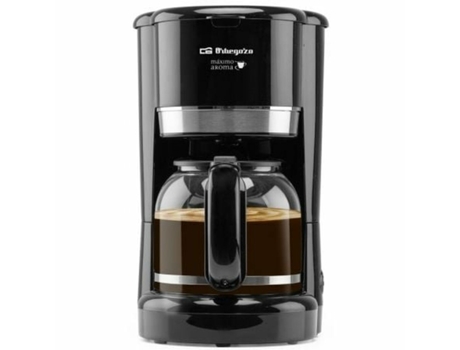 Cafetera de Goteo ORBEGOZO CG 4027 N (Negro - 900 W - 15 Tazas)