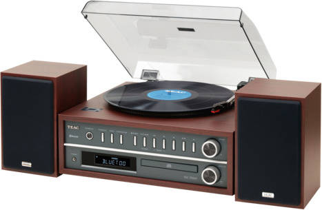 Tocadiscos com Reproductor CD TEAC MC-D800 Marrón