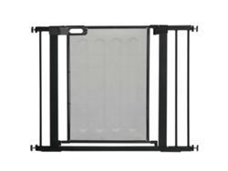 Barrera De Seguridad Para Perros De 75-103 Cm Con Cierre Automático, Color Negro.
