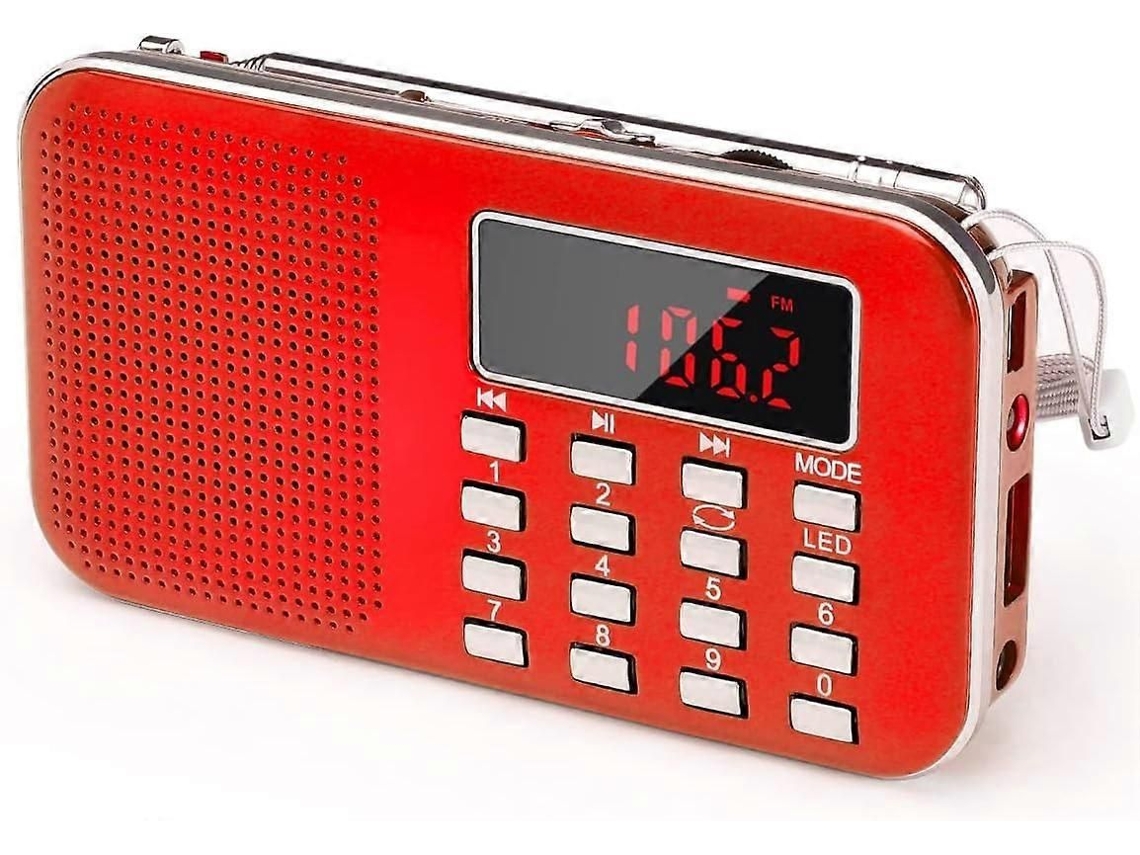 Radio GOKOCO Global Shop con receptor FM/AM/AIR y pantalla LCD.