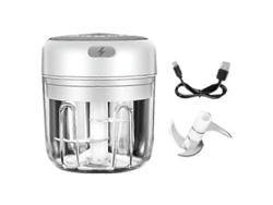 Prensa de ajos eléctrica Rosewell 100/250 ml, exprimidor de ajos, picador de ajos para verduras, pimientos y carne