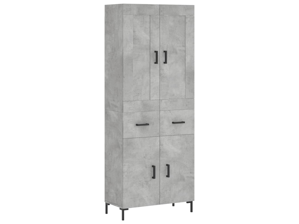 Mueble alto en derivados de madera gris cemento MAISON EXCLUSIVE (69,5x34x180 cm)