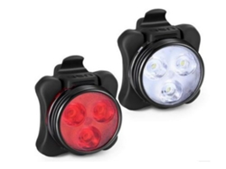 Luces Led Para Bicicleta Recargables Por Usb Súper Brillantes, Luces Delanteras Y Traseras Para Bicicleta De Montaña Impermeables Ipx4 (negro)