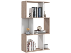 Librería Madera Oficina 3 Estantes, Diseño Compacto Moderno