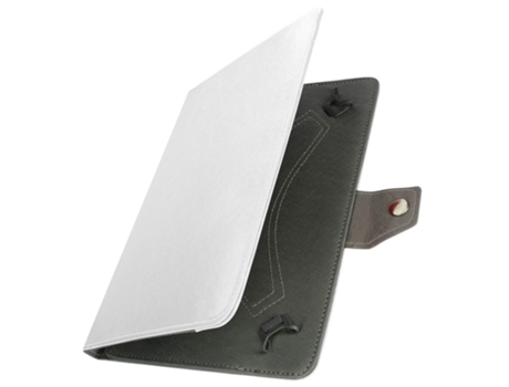 Funda universal tabletas 10 con efecto cuero envejecido Soporte vídeo blanco AVIZAR