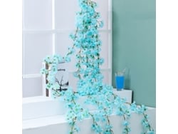 2026-guirnalda De Flores De Cerezo Artificial Sky Blue Para Decoración De Hogar Dormitorio Oficina