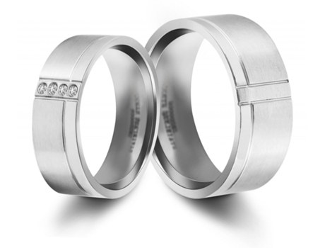 AKZENT Anillo de San Valentín/Compromiso/Amistad para Mujer en Acero Inoxidable – Tam.52 – 0011