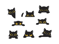 2026-adhesivo De Pared De Gatos Negros Linjou Para Halloween, Pegatina Removable Para Interruptores De Luz Dulce