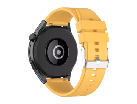 Correa Huawei Watch GT Runner Hebilla plateada Silicona reforzada amarillo AVIZAR