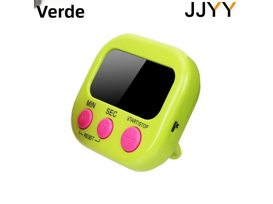 (verde) Temporizador De Cocina Digital Lcd, Cocción Magnética, Cuenta Regresiva En Pantalla Grande.