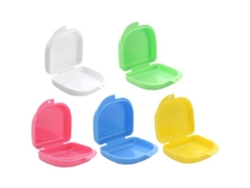 Caja de almacenamiento para retenedores de ortodoncia, protector bucal para dentaduras postizas, caja de almacenamiento para aparatos dentales PIXNOR, 5 uds.