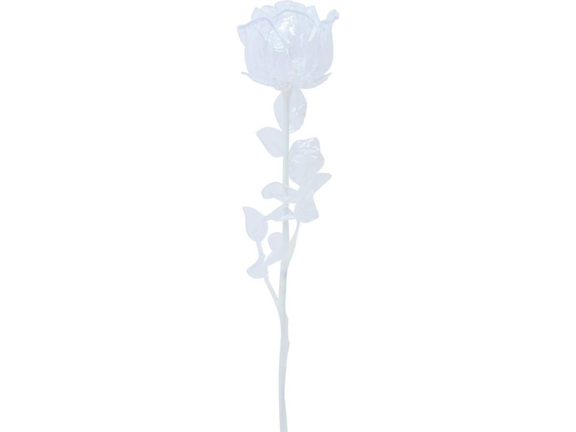 Planta Artificial EUROPALMS Crystal Rose (Blanco - 81 cm)