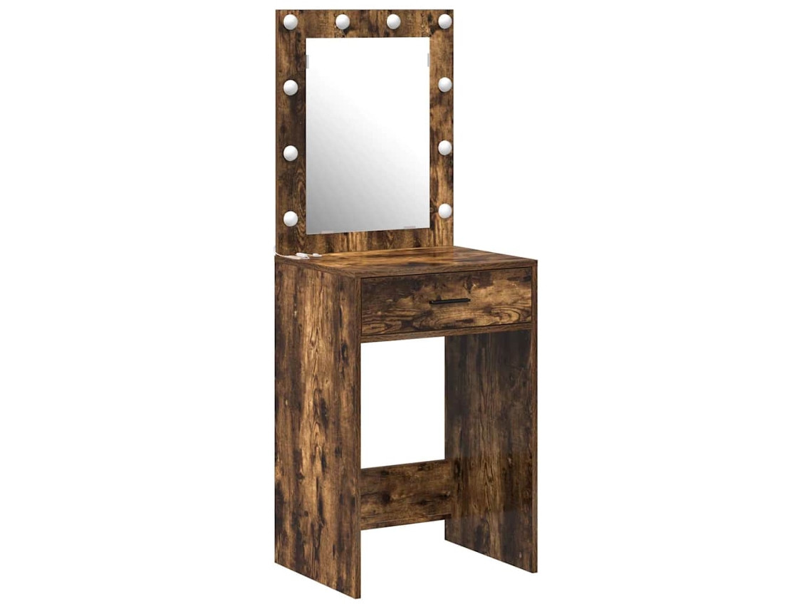 Maison Exclusive - Mesa De Tocador Con Cajón Roble Ahumado 50 X 41 X 135 Cm