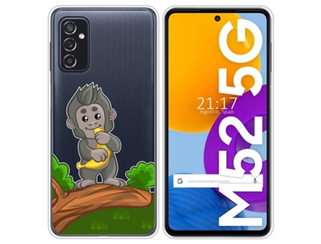Carcasa Samsung Galaxy M52 5G TUMUNDOSMARTPHONE Dibujos Transparente Multicolor