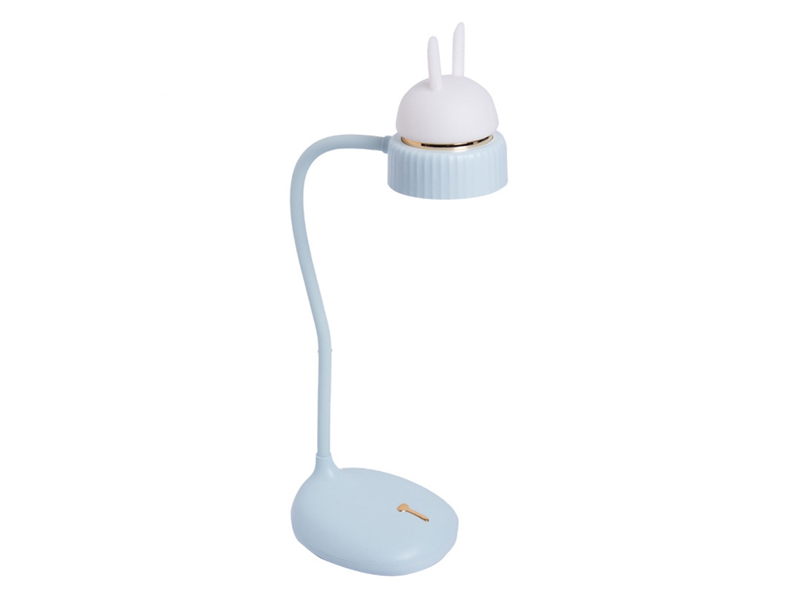 Lámpara De Mesa Recargable Usb - Azul JEIIBRZUI