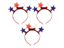 diademas con bombillas navideñas LED - Diademas americanas del 4 de julio AURUM