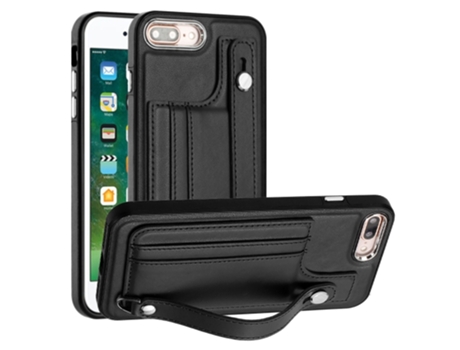 Funda Mobile Phone Cases Shockproof With Wrist para iPhone 6 Plus Piel Marrón