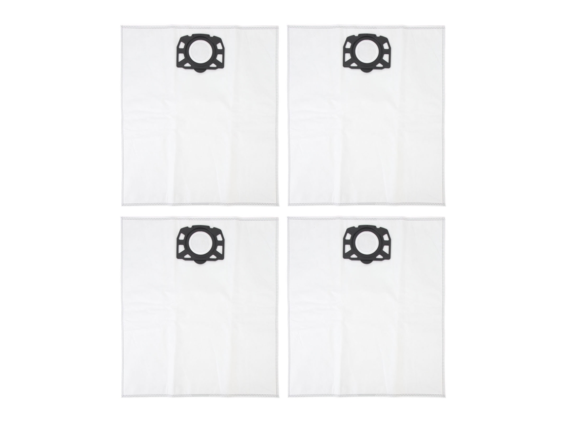 4 Bolsas De Filtro Para Aspiradora Karcher Wd4 Mv4 Mv5 Mv6 Wd5, De Tejido No Tejido Resistente Al Desgarro.