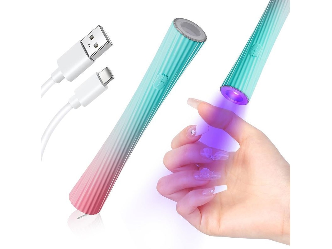 Lámpara Uv Portátil Para Uñas - Lámpara Led De Secado Rápido, Diseño Compacto Para Manicura Casera (grande + Pequeña)
