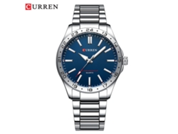 Reloj De Negocios Para Hombre (plateado Y Azul) Con Correa De Acero Inoxidable, Pantalla De 24 Horas, Reloj Casual Para Hombre.