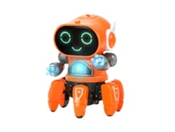 2026-juguete Robot Inteligente Con Seis Garras Plástico Bailarín Cantante Con Luz Eléctrica Para Niños Naranja