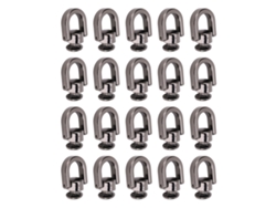 20 Pcs Remache Anillo D De Metal Para Cinturón Bolso Cuero Artesanía Color Pistola